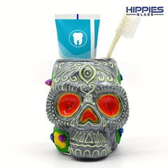 Hand Painted 3D Cartoon Skeleton Toothbrush Cup