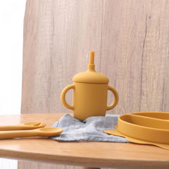 Waterproof Silicone Bib with Crumb Catcher for Baby Feeding