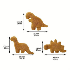 Dino Chicken Nugget Pillow Soft Dinosaur Chicken Nuggets Plush Pillow