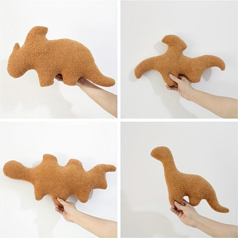 Dino Chicken Nugget Pillow Soft Dinosaur Chicken Nuggets Plush Pillow