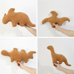 Dino Chicken Nugget Pillow Soft Dinosaur Chicken Nuggets Plush Pillow