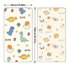 Cartoon Pattern Infant Child Summer Mat Ice Silk Rattan Mat