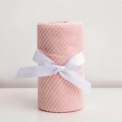 Children's Soft Knitted Blanket for Decoration and Wear