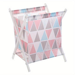 Large Capacity Laundry Hamper with Foldable Frame and Fabric Basket