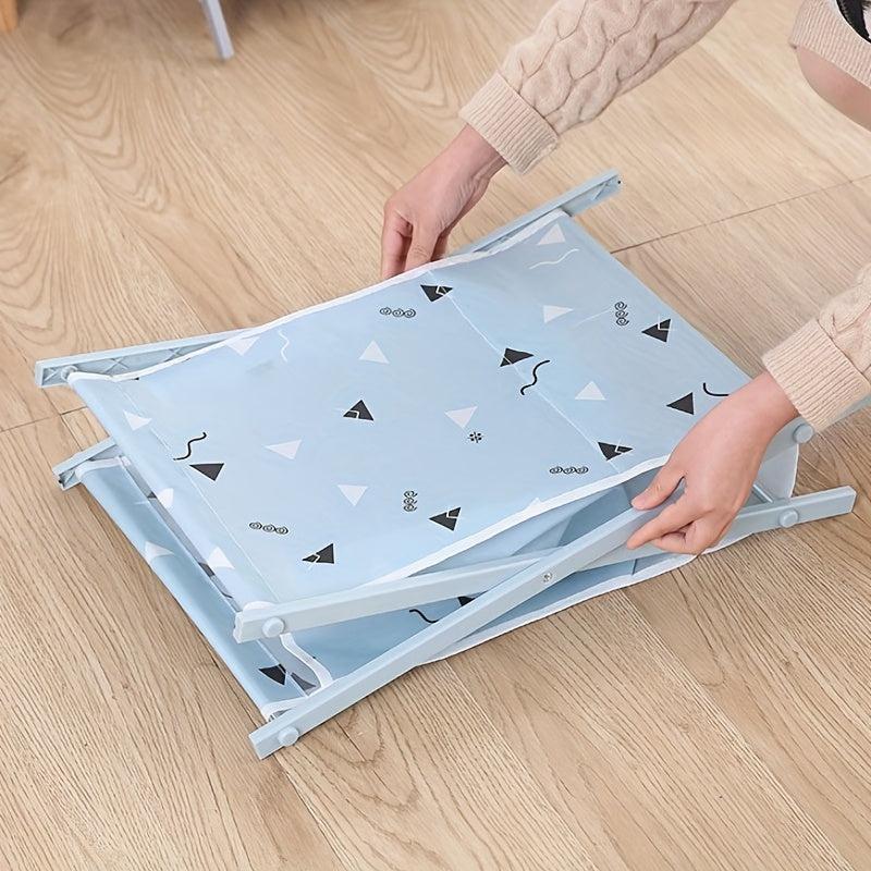 Large Capacity Laundry Hamper with Foldable Frame and Fabric Basket