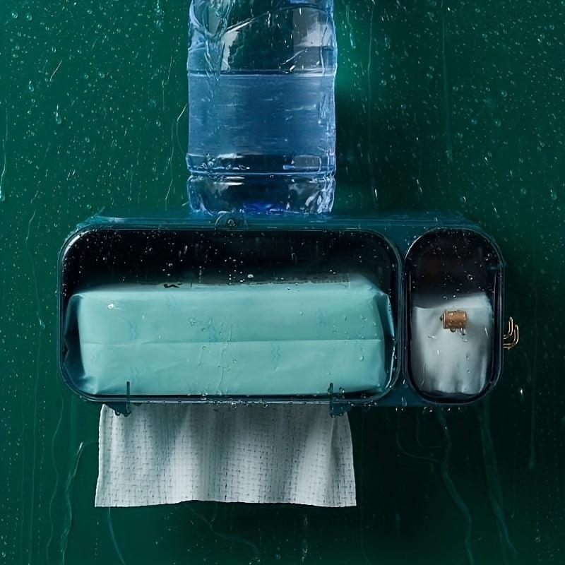 Waterproof Bathroom Tissue Holder with Wall Hanging Design