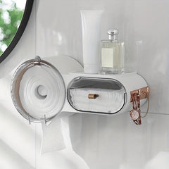 Waterproof Bathroom Tissue Holder with Wall Hanging Design