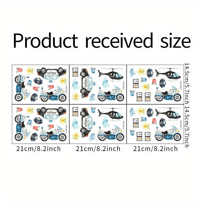 6pcs Wall Stickers Rainbow Clouds Stars Good Night Kindergarten Home Decor