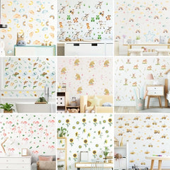 6pcs Wall Stickers Rainbow Clouds Stars Good Night Kindergarten Home Decor