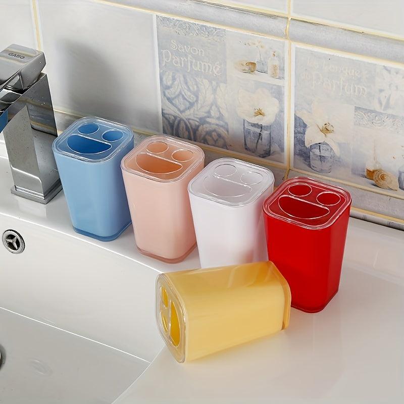 4pcs Bathroom Accessories Set Soap Dispenser Soap Dish Toothbrush Holder Cup Sty