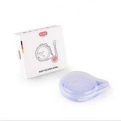 Portable Foldable Silicone Bowl Baby Fall Resistant Tableware Set