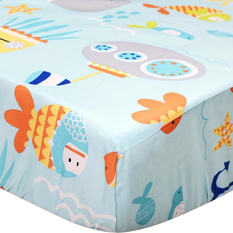 Cotton Crib Fitted Sheet Dinosaurs Baby Animal Dinosaur Nursery For Toddler
