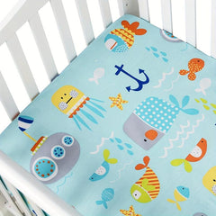 Cotton Crib Fitted Sheet Dinosaurs Baby Animal Dinosaur Nursery For Toddler