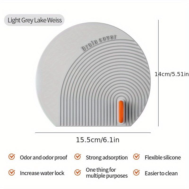 Soft Silica Gel Floor Drain Mat Bathroom Drain Deodorant Cover