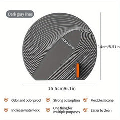 Soft Silica Gel Floor Drain Mat Bathroom Drain Deodorant Cover