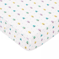 Green Dinosaur Children's Bed Fitted Sheet Soft Cotton