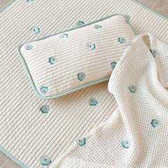 Children's Waffle Throw Blanket Modal Cotton Baby Infant Toddler Nap Out Embroid