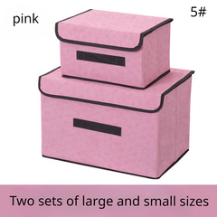 Fabric Storage Box Foldable Clothing Storage Dust-proof Container