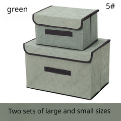 Fabric Storage Box Foldable Clothing Storage Dust-proof Container