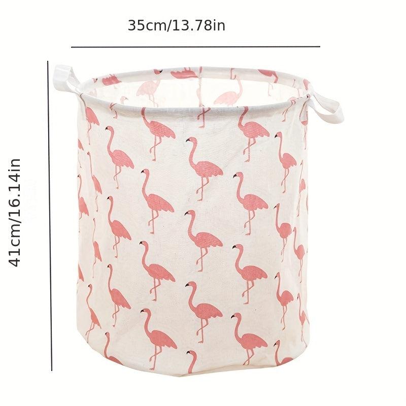 Cotton Linen Foldable Laundry Basket Waterproof Hamper
