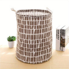 Cotton Linen Foldable Laundry Basket Waterproof Hamper