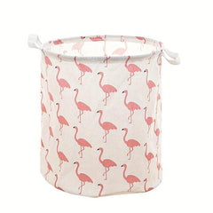 Cotton Linen Foldable Laundry Basket Waterproof Hamper