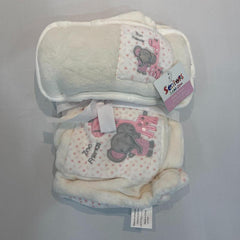 Baby Toddler Flannel Blanket With Pillow Cartoon Pattern Cover