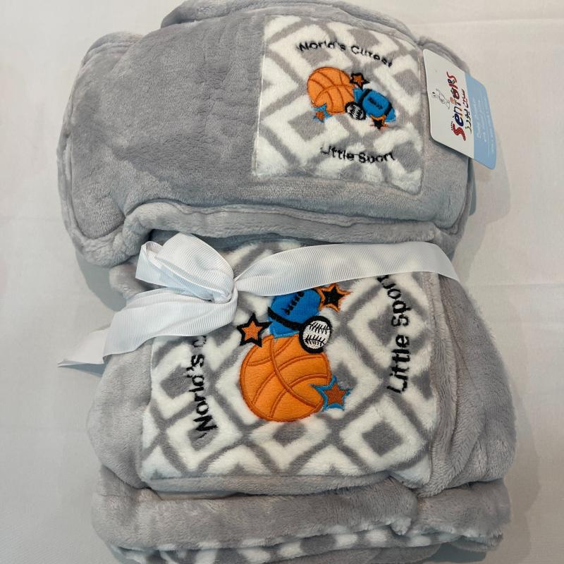 Baby Toddler Flannel Blanket With Pillow Cartoon Pattern Cover
