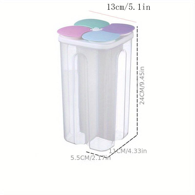 Moisture Proof Cereal Jar with Divided Compartments