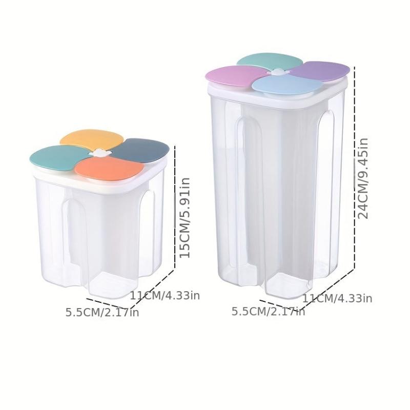 Moisture Proof Cereal Jar with Divided Compartments