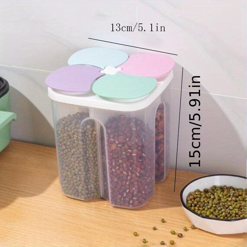 Moisture Proof Cereal Jar with Divided Compartments