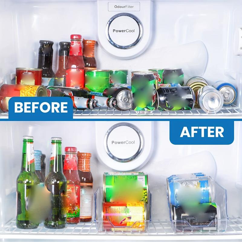 2pcs Can Organizer For Pantry Refrigerator Storage