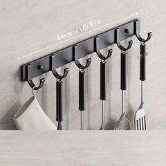 Wall Mount Hanging Rod Hooks Heavy Duty Coat Hanger Towel Rack