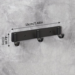 Wall Mount Hanging Rod Hooks Heavy Duty Coat Hanger Towel Rack