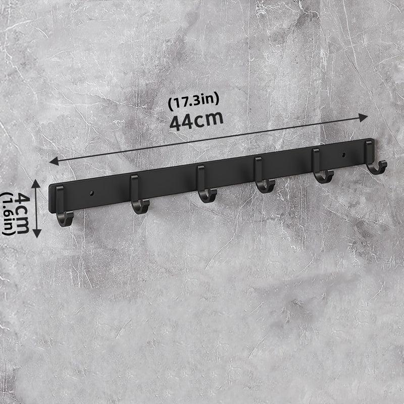 Wall Mount Hanging Rod Hooks Heavy Duty Coat Hanger Towel Rack