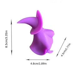 Silicone Kitchen Spoon Holder & Steam Release Pot Lid Spill BPA Gadgets - Purple