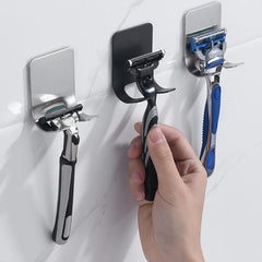 Metal Shaver Razor Stand Shelf Bathroom Hook Organizer