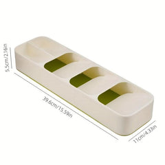 Plastic Cutlery Organizer Rack DrawerStore Spoon Storage Box