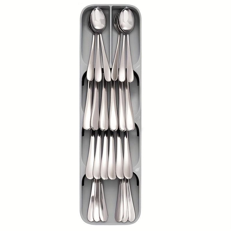 Plastic Cutlery Organizer Rack DrawerStore Spoon Storage Box