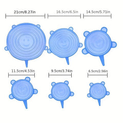 12pcs Silicone Fresh Keeping Cover For Fruits & Vegetables