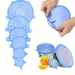12pcs Silicone Fresh Keeping Cover For Fruits & Vegetables