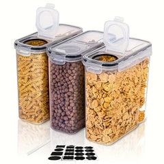 3pcs BPA Cereal Storage Container Set with Lids 2 5L Airtight Food Containers