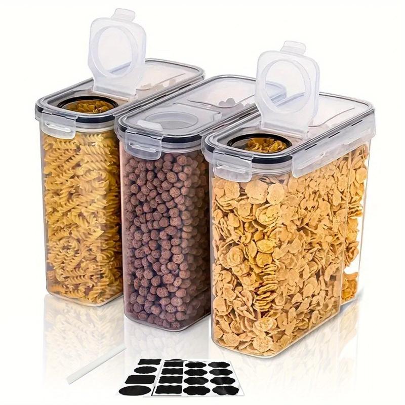 3pcs BPA Cereal Storage Container Set with Lids 2 5L Airtight Food Containers
