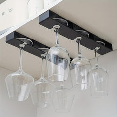 Under Shelf Wine Glass Holder Metal Rack