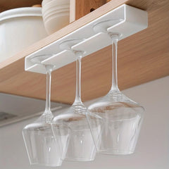 Under Shelf Wine Glass Holder Metal Rack