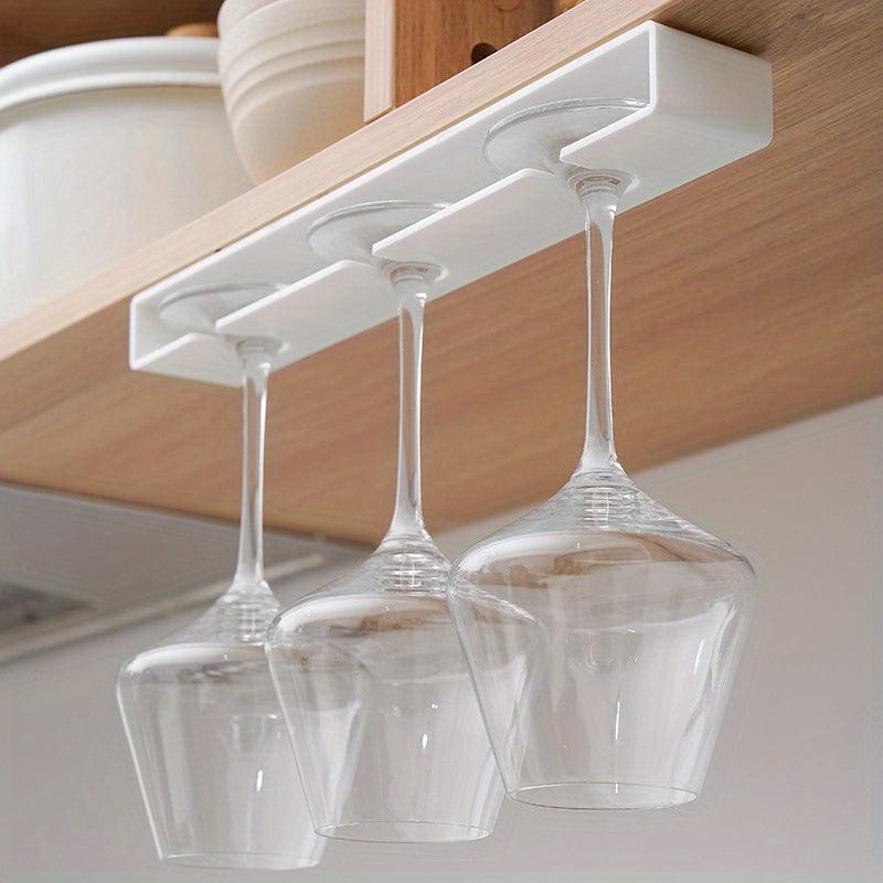 Under Shelf Wine Glass Holder Metal Rack