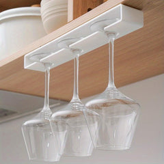 Under Shelf Wine Glass Holder Metal Rack