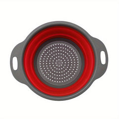 Multifunctional Folding Drain Basket for Fruit and Vegetable Storage
