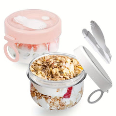 Leak-proof Container for Overnight Oats - Reusable Jar