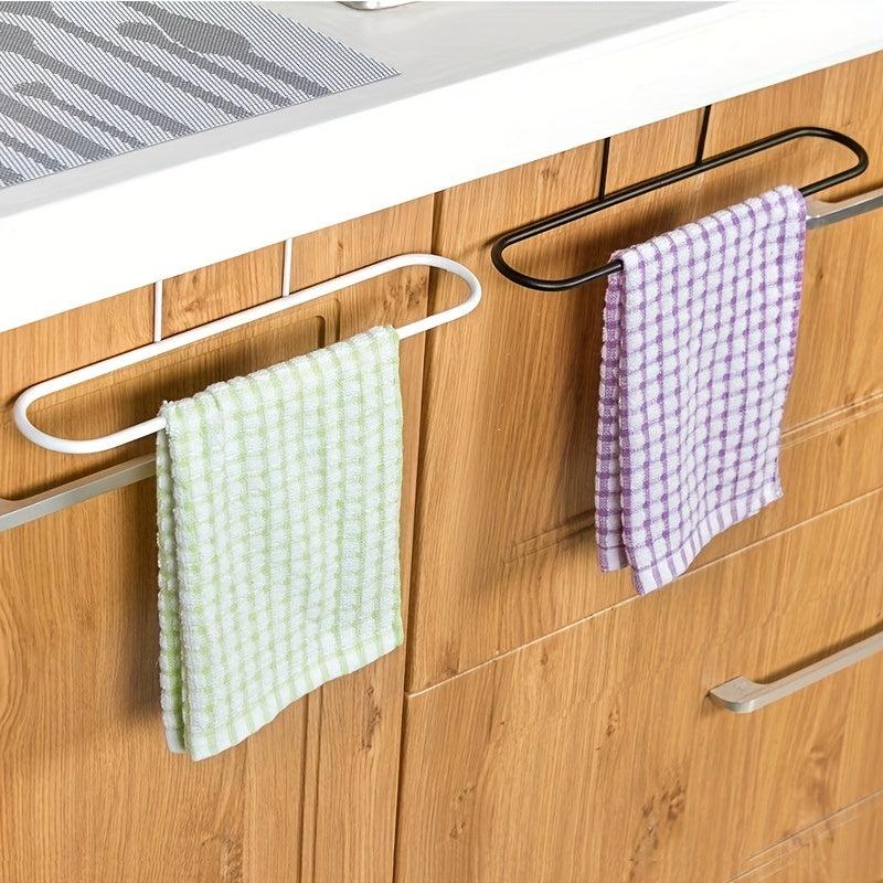 Cabinet Door Organizer Hanging Towel Rack Hand Towel Rag Shelf Bathroom Hook